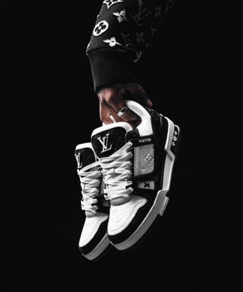 *Louis Vuitton LV Trainer Monogram Denim Black With Accessories