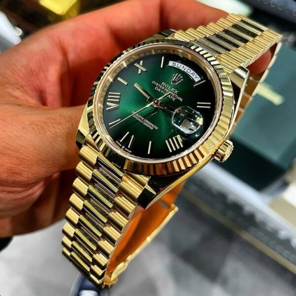 ROLEX DAYDATE GOLD GREEN