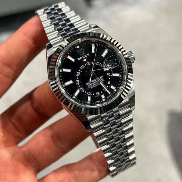 ROLEX SKY-DWELLER SILVER BLACK