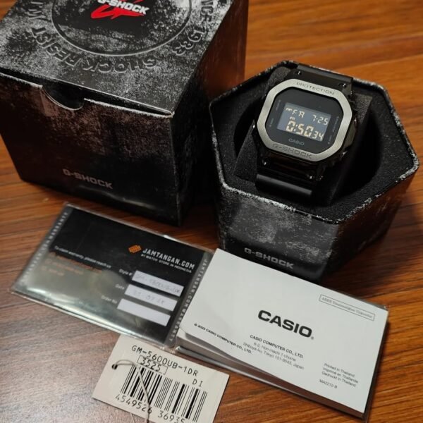 Casio G Shock Metal Body Full Black Gms Digital