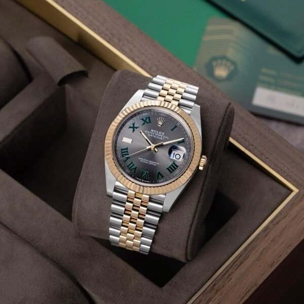 Rolex Datejust Dualtone Grey Dial Metal Watch