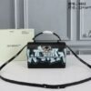 Off-White Leather Hand Held Black Graffity Jitney 1.4 Shoulder Bag (8853 Black Graffity)(LB)