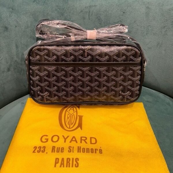Goyard Paris Cap-Vert PM Unisex Sling Bag With Dust Bag (GY Black) (LB)