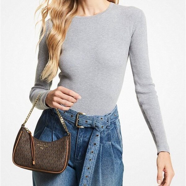 Michael Kors MK Jet Set Charm Shoulder Bag With OG Box & Dust Bag (Brown - 413)(BSB)