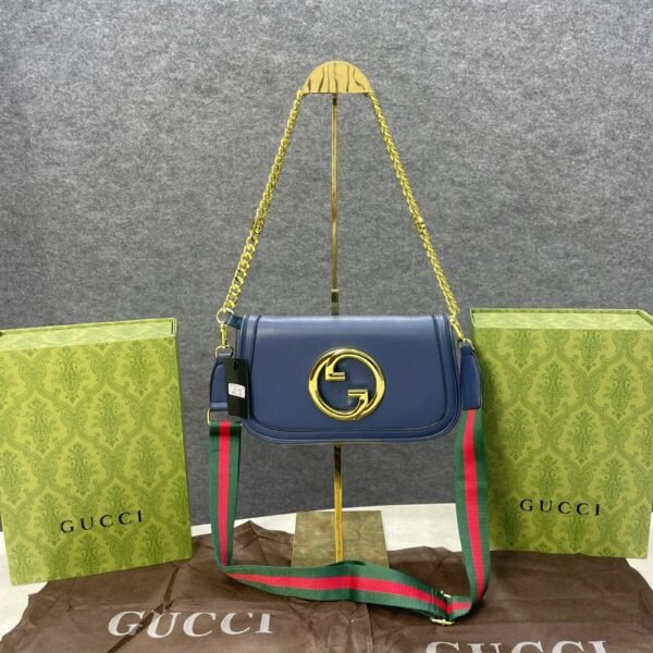 GuccI Blondie hand bag With folding box 284(BR)