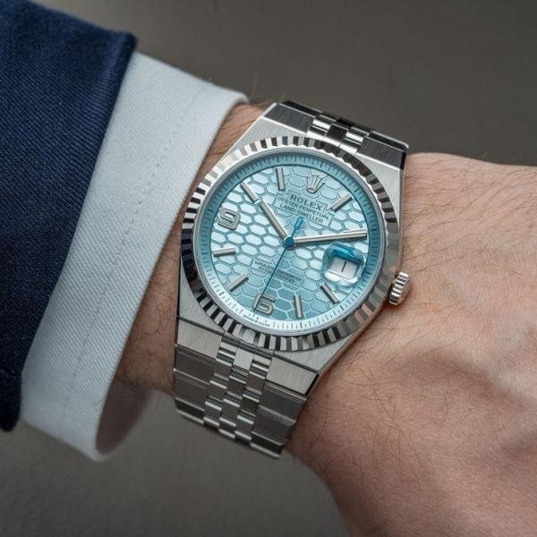 ROLEX LAND-DWELLERS SILVER ICE-BLUE