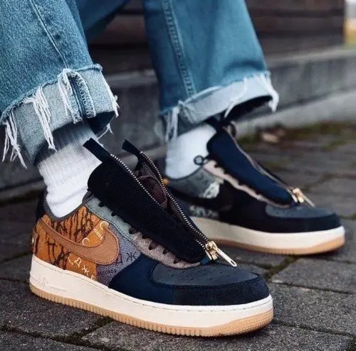 Nik_ee Travis Scott Cactus Jack x Airforce 1 Low With OG Box